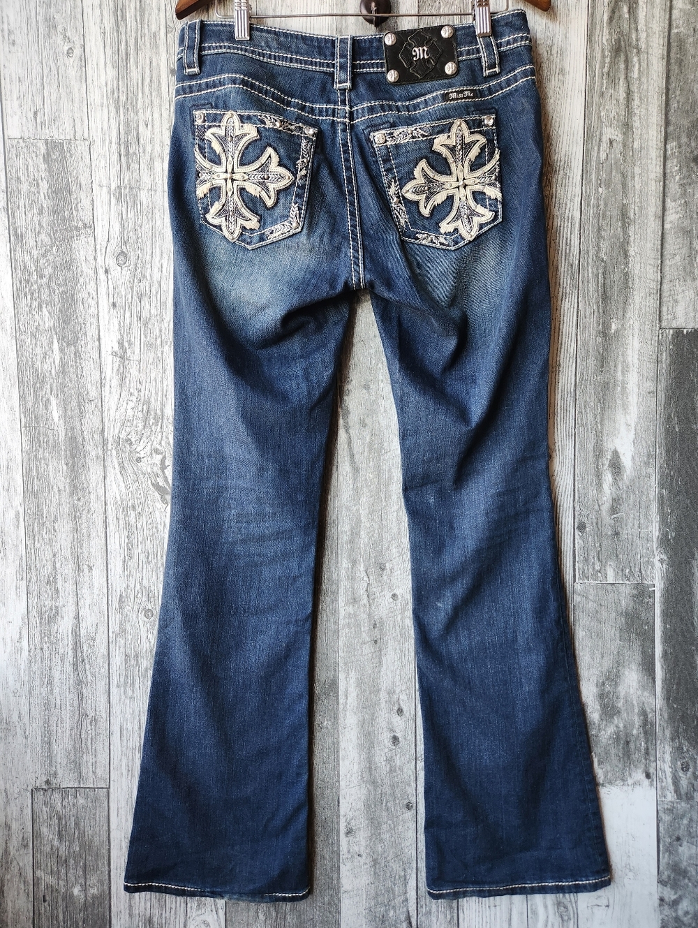 Miss Me Mid Rise Boot Cut Denim Jeans Size 29X33 - Picture 9 of 12